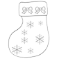 Botte aux flocons et étoiles