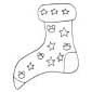 Chaussette aux étoiles