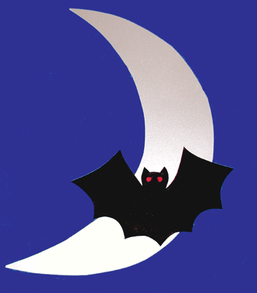Mobile lune et chauve souris
