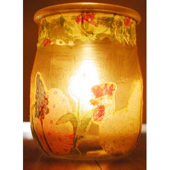 Photophore en verre