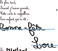 Ecrire le texte de fête des mères