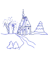coloriage paysage