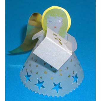 Ange de Noël en papier calque