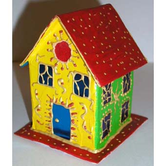 Bricolage de petites maisons de NoÃ«l