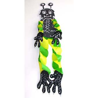 Monstre halloween vert et noir