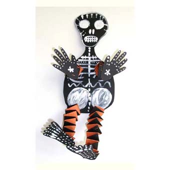 Monstre halloween noir et orange