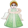 Paper toy Ange vert