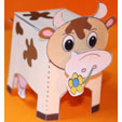 Paper toy animaux de la ferme