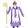 Modèle de paper toy saint Nicolas