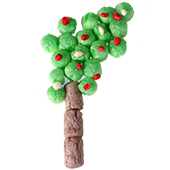 Coller les boules sur l'arbre