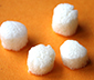 Couper les flocons blancs