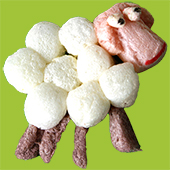 Mouton en PlayMais à pla