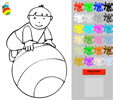 garçon à colorier en ligne