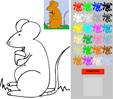 Coloriage souris