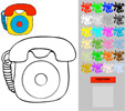 Coloriage d'un téléphone