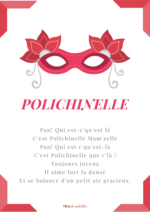 Les paroles de la comptine Polichinelle 
