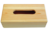 Boite à mouchoirs en bois