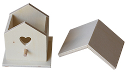 Boite nichoir avec couvercle
