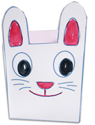 Collage de la corbeille lapin de Pâques