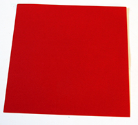 Feuille carrée rouge