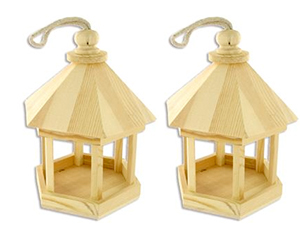  Kiosque à oiseaux à suspendre, en bois
