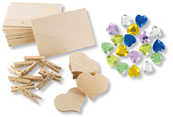 Kit mémo coeur et strass