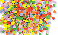 Mosaïque en caoutchouc autocollante