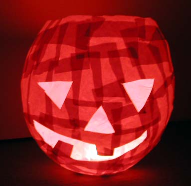 Lampion géant en forme de citrouille d'Hallowween