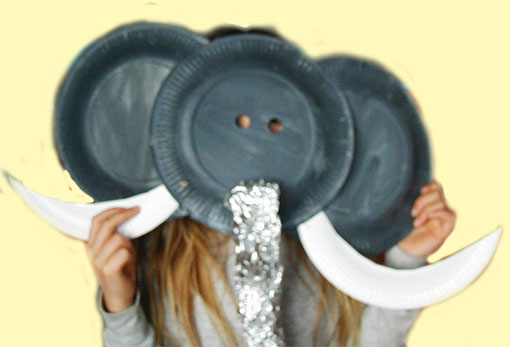 masque d'Ã©lÃ©pant assiettes
