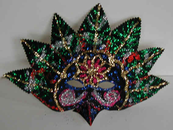 Masque de Venise oiseau paillettes