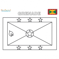 Drapeaux d'Amérique, coloriage des drapeaux des pays d'Amérique