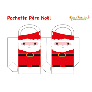 Modèle de pochette Père Noël