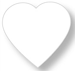 Découper le coeur en papier