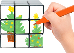 Dessiner sur 1 face du cube
