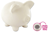Tirelire cochon en céramique
