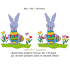 jeu des 7 erreurs , lapin de paques