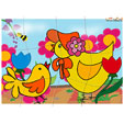 Puzzle de Paques gai et colore