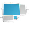 rectangles de papier