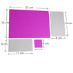 rectangles de papier