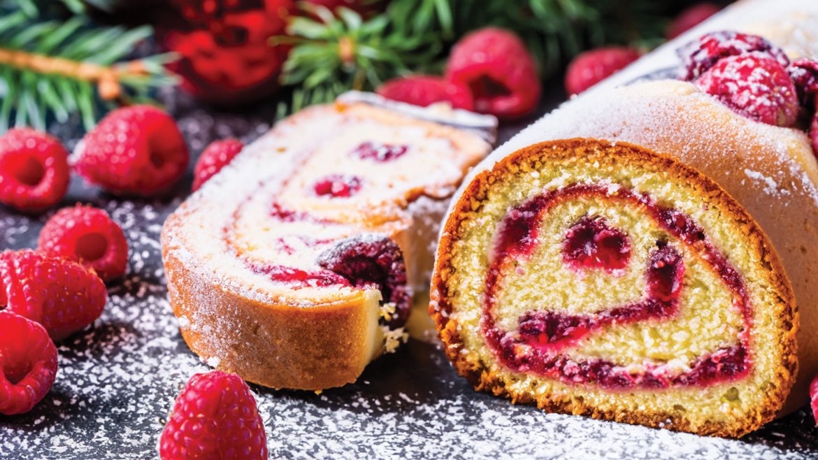 Recette de la bûche à la framboise