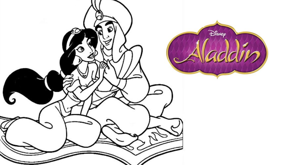 Coloriages d'Aladdin : embarquez pour un voyage magique et coloré