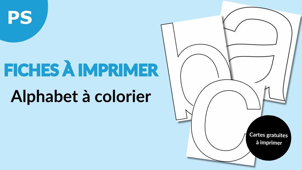 Des coloriages avec des lettres de l'alphabet en minuscule