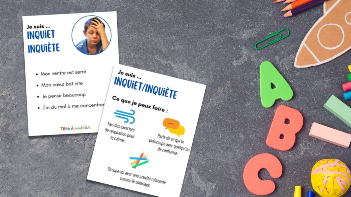 Carte des émotions : aider son enfant à surmonter l’inquiétude avec un support à imprimer