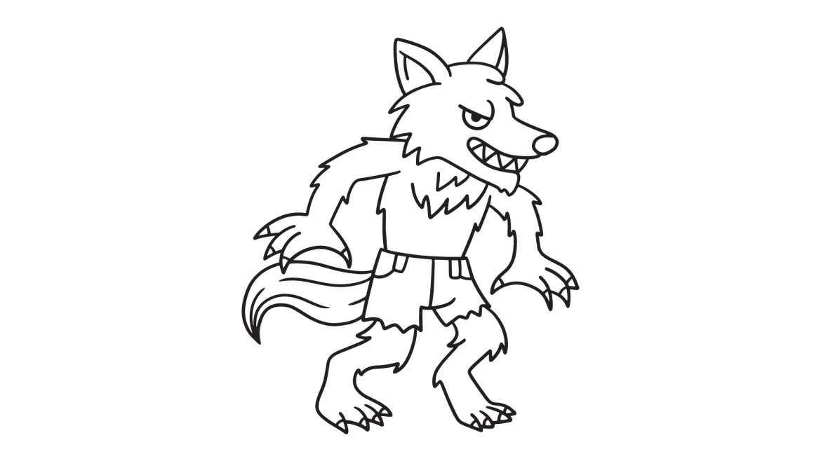 Retrouvez les plus beaux dessins de loup garou à imprimer gratuitement !