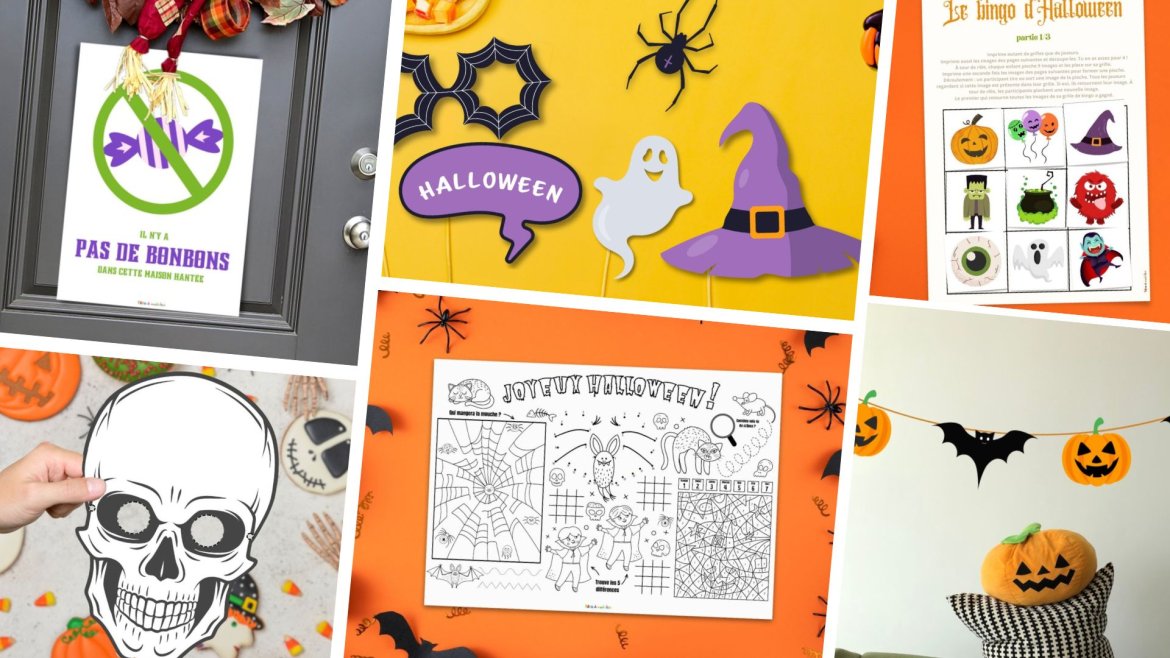 Halloween à la maison : le kit complet à imprimer pour tout organiser facilement