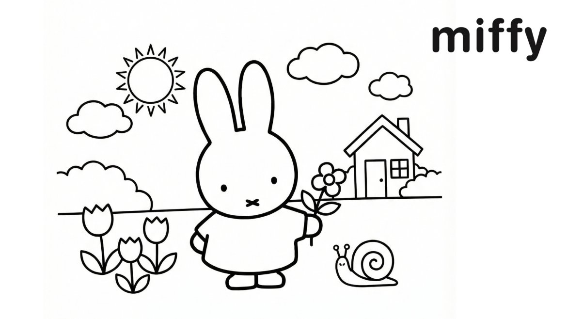 Coloriages Miffy à imprimer gratuitement