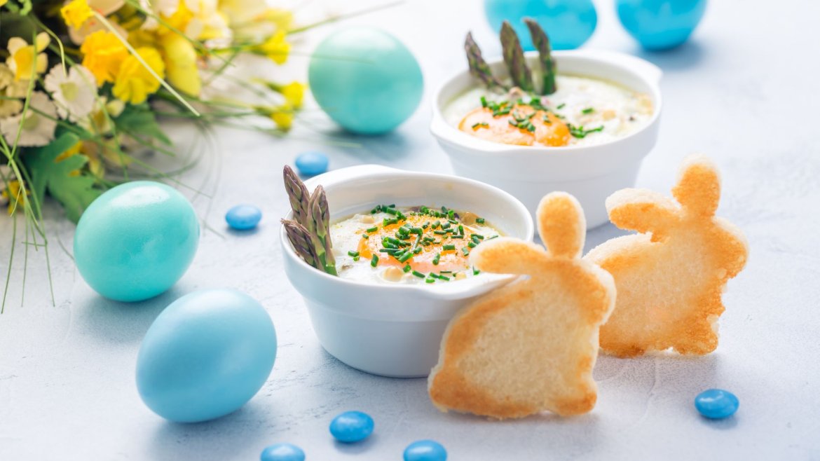 oeufs cocotte de Pâques