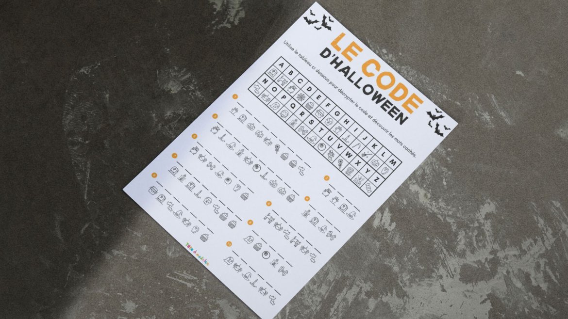 Le jeu des mots cachés d'Halloween à imprimer