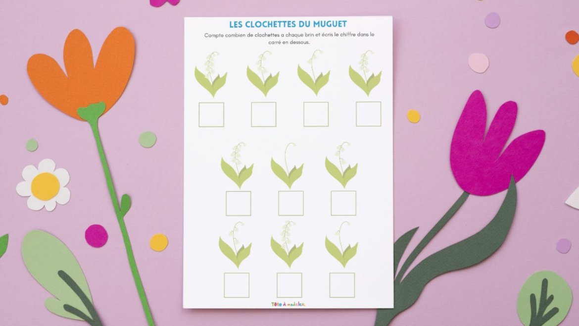 Jeu de calcul du 1er mai : les clochettes du muguet