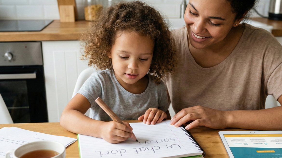 Écrire ses premières phrases : fiches d’écriture maternelle et CP